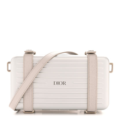 Christian Dior X RIMOWA Aluminum Personal Clutch On Strap Silver 1 of 13