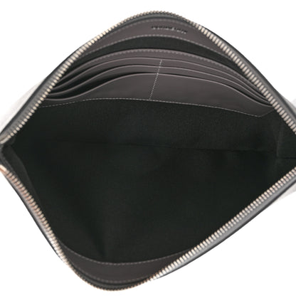 Burberry Calfskin Zip Pouch Charcoal Grey 5 of 7