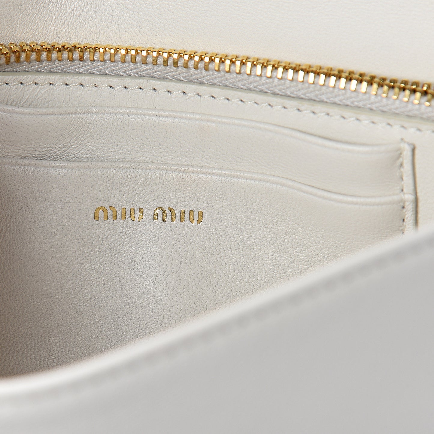 Nappa Matelasse Chain Crossbody Bag White