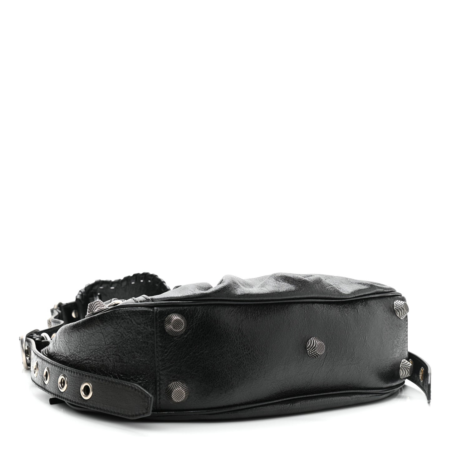 Agneau Arena Small Le Cagole Shoulder Bag Black