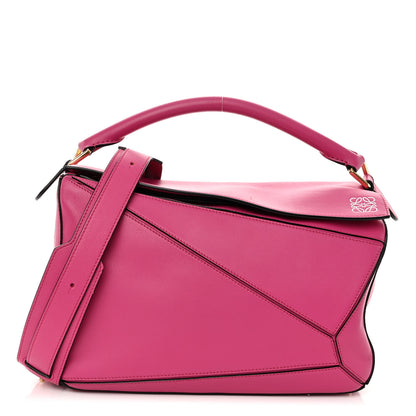 Loewe Calfskin Medium Puzzle Bag Fuchsia 1 of 11
