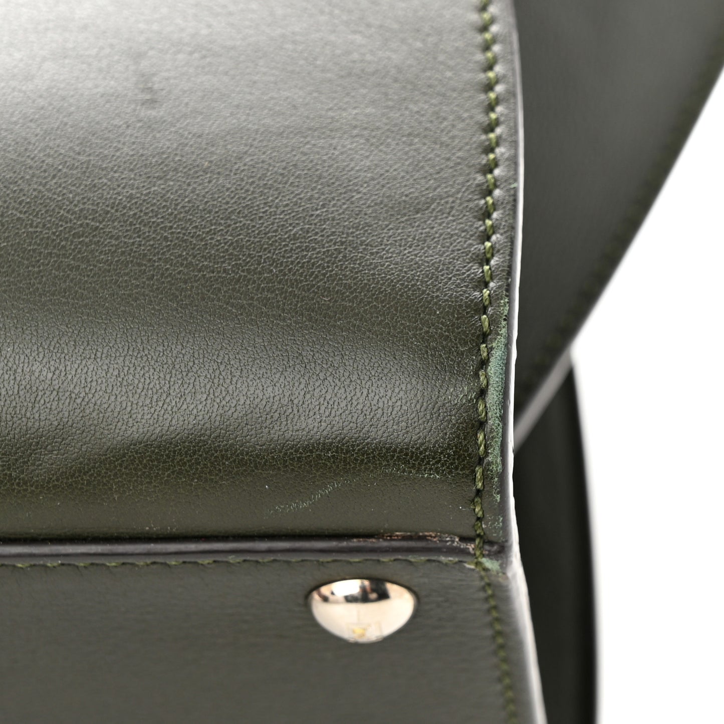 Vitello Dolce Marmol Shiny Nappa Petite 3Jours Tote Verde Prato