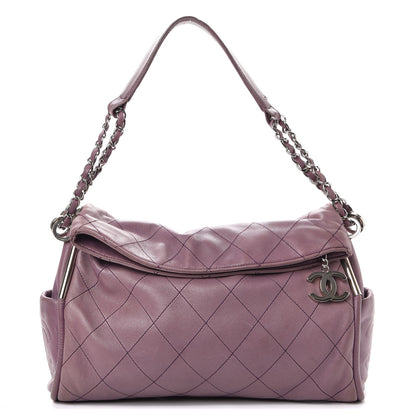 Chanel Lambskin Stitched Medium Ultimate Soft Tote Light Purple 1 of 13
