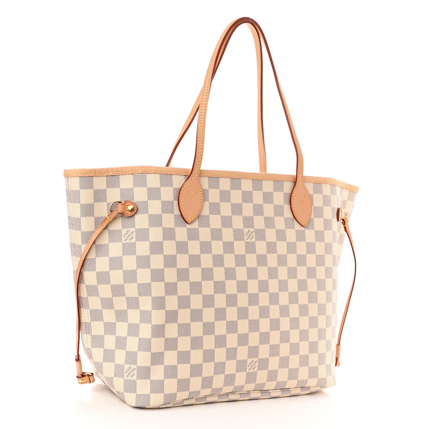 Louis Vuitton Damier Azur Neo Neverfull MM Rose Ballerine 3 of 9