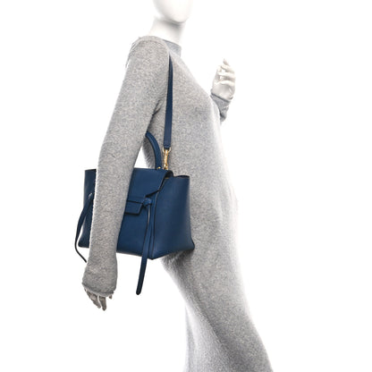 Celine Grained Calfskin Mini Belt Bag Indigo 2 of 11