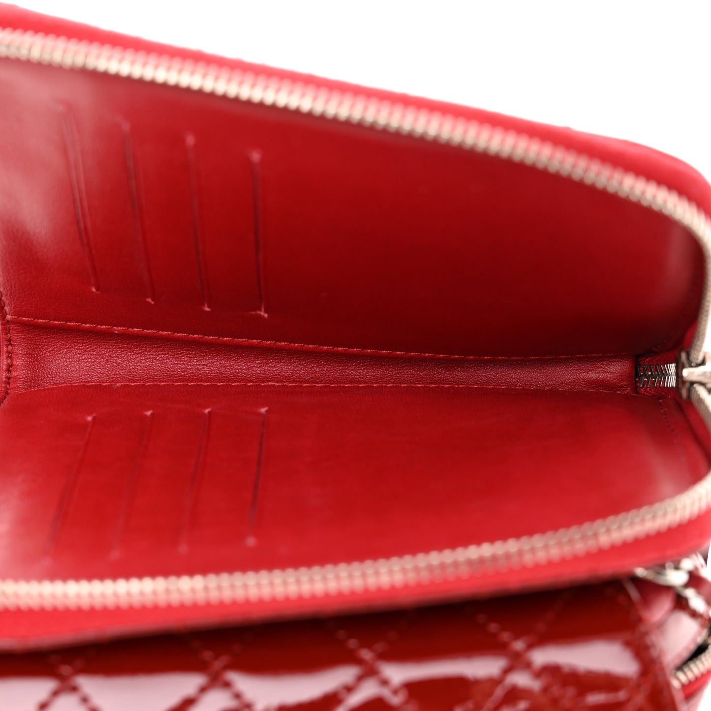 Patent Brilliant Mini Flap WOC Bag Red