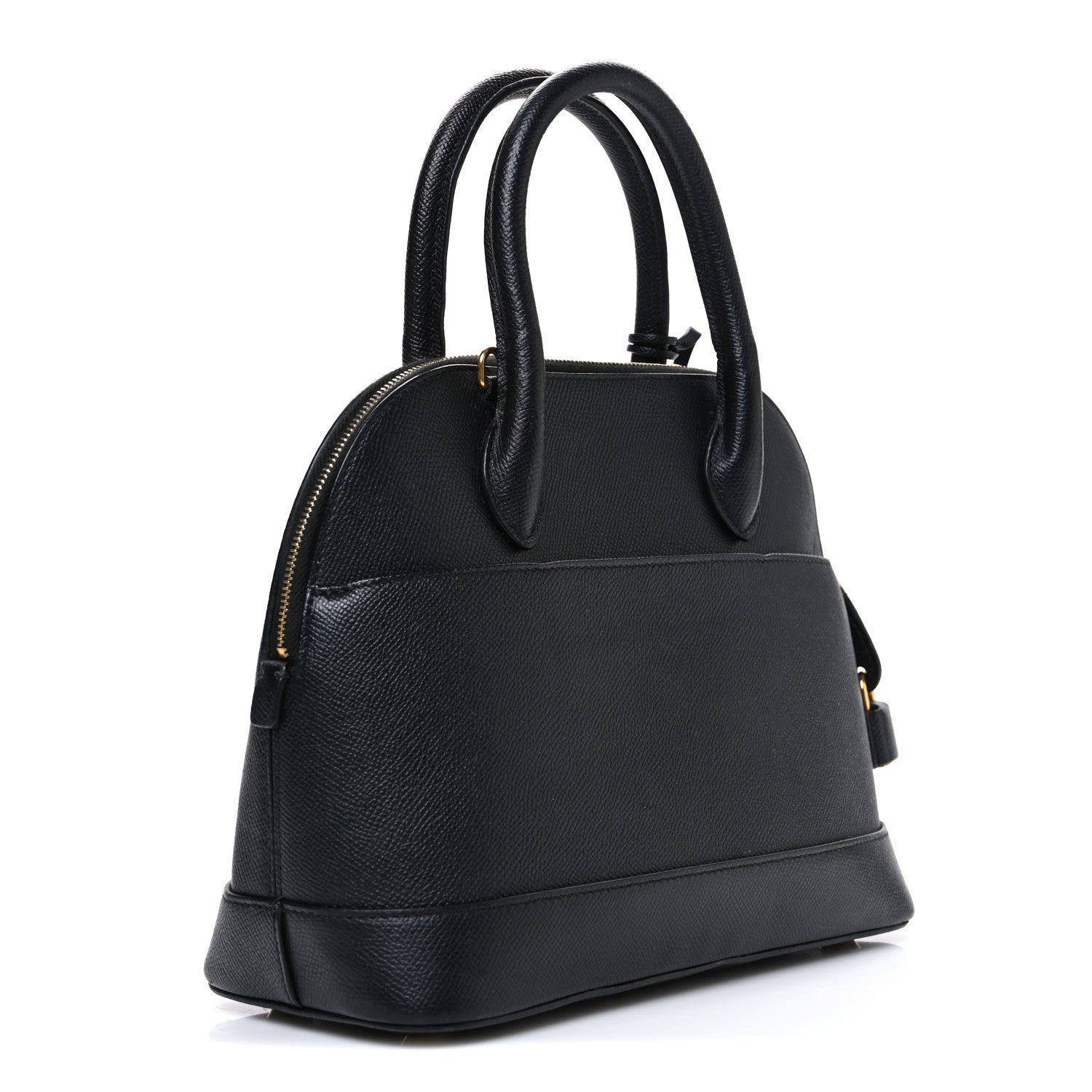 Balenciaga Signature Grained Calfskin Logo S Ville Top Handle Bag Black 3 of 11
