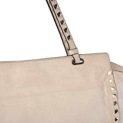 Valentino Garavani Vitello Medium Rockstud Tote Ivory 13 of 13
