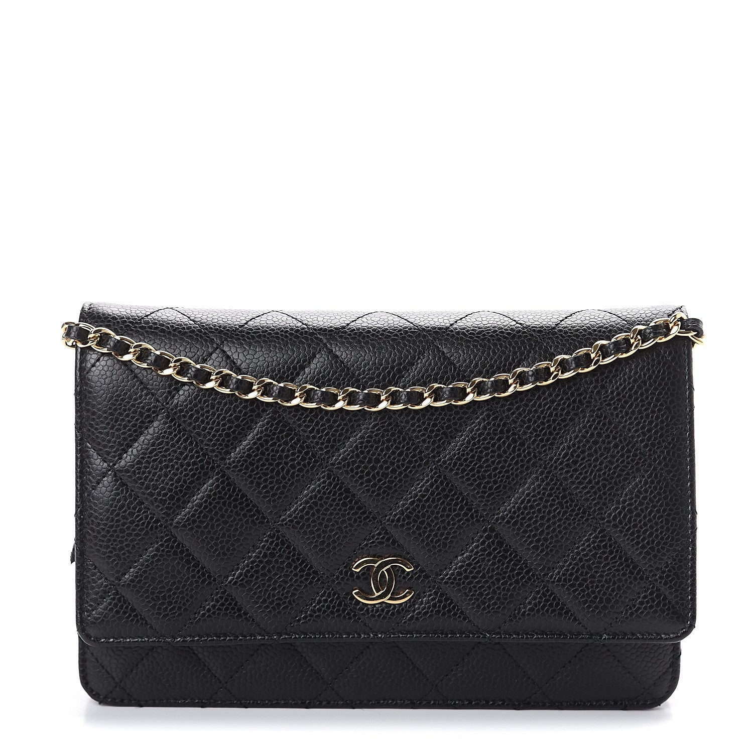 Chanel Caviar Quilted Wallet On Chain WOC Black 1 of 8