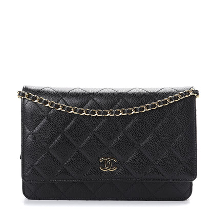 Chanel Caviar Quilted Wallet On Chain WOC Black 1 of 8