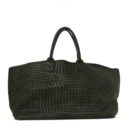 Bottega Veneta Intrecciato Large Cabat Green 1 of 9