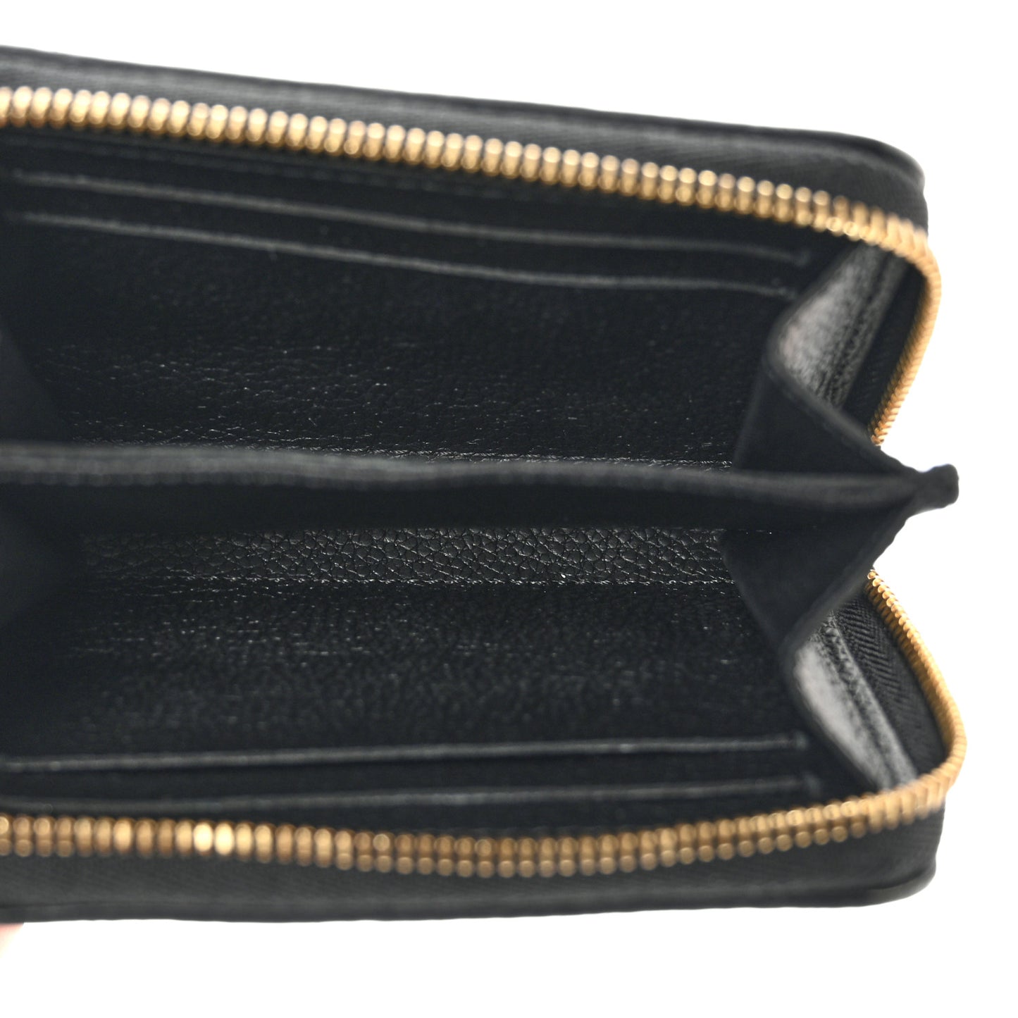 Empreinte Monogram Giant Zippy Coin Purse Black Beige