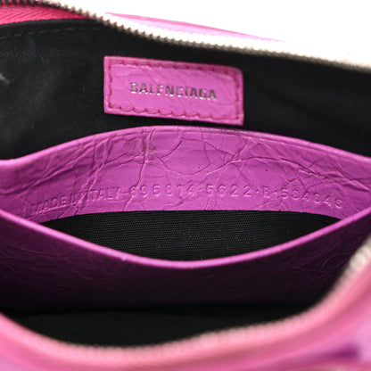 Balenciaga Agneau Arena Le Cagole Mini Purse With Chain Lipstick Pink 6 of 15