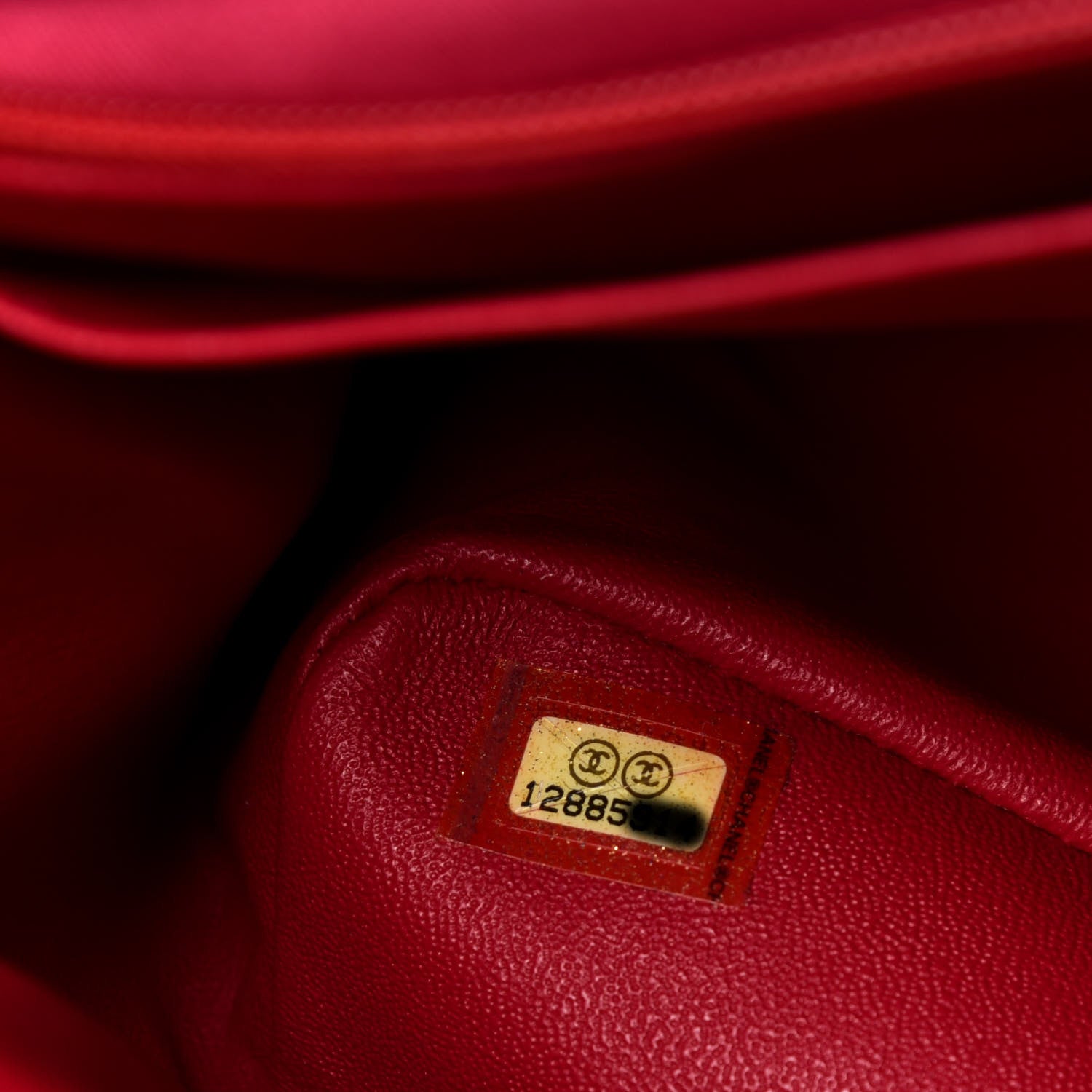 Chanel Lambskin Quilted Jumbo Single Flap Red 8 of 10
