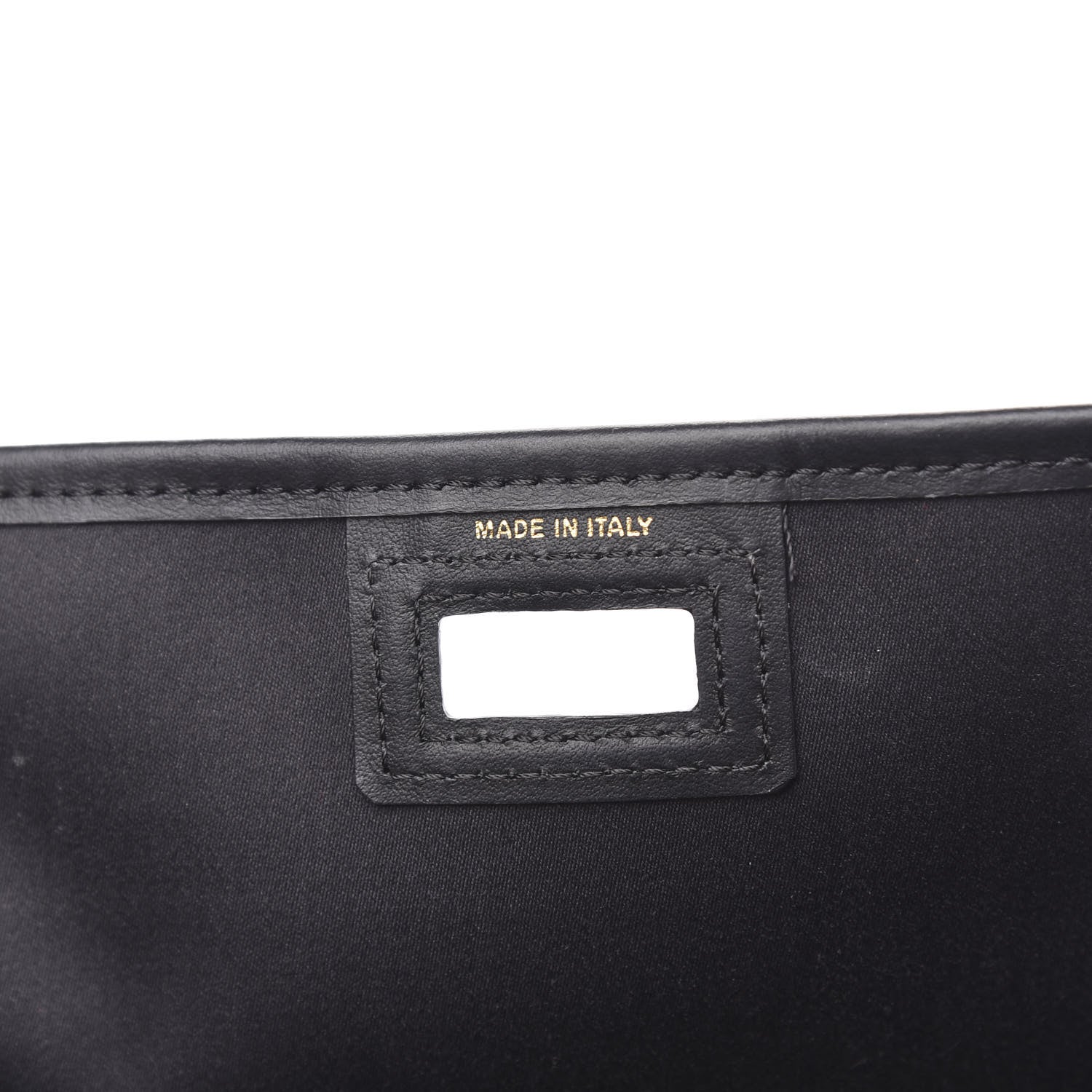 Fendi Glazed Fabric Vitello Century FF 1974 Stamp Patch Mini Peekaboo Defender Cover Mogano Panna Black 6 of 8
