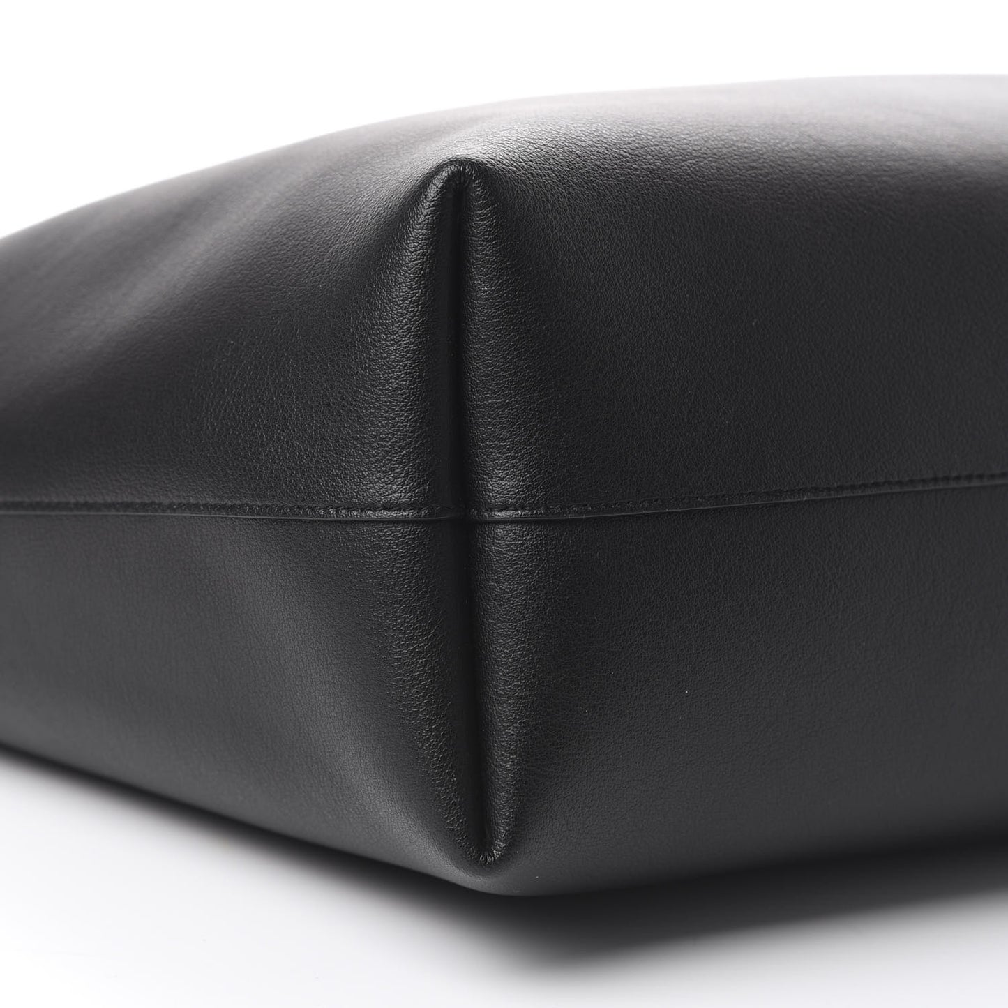 Calfskin Large Shopping Tote Black