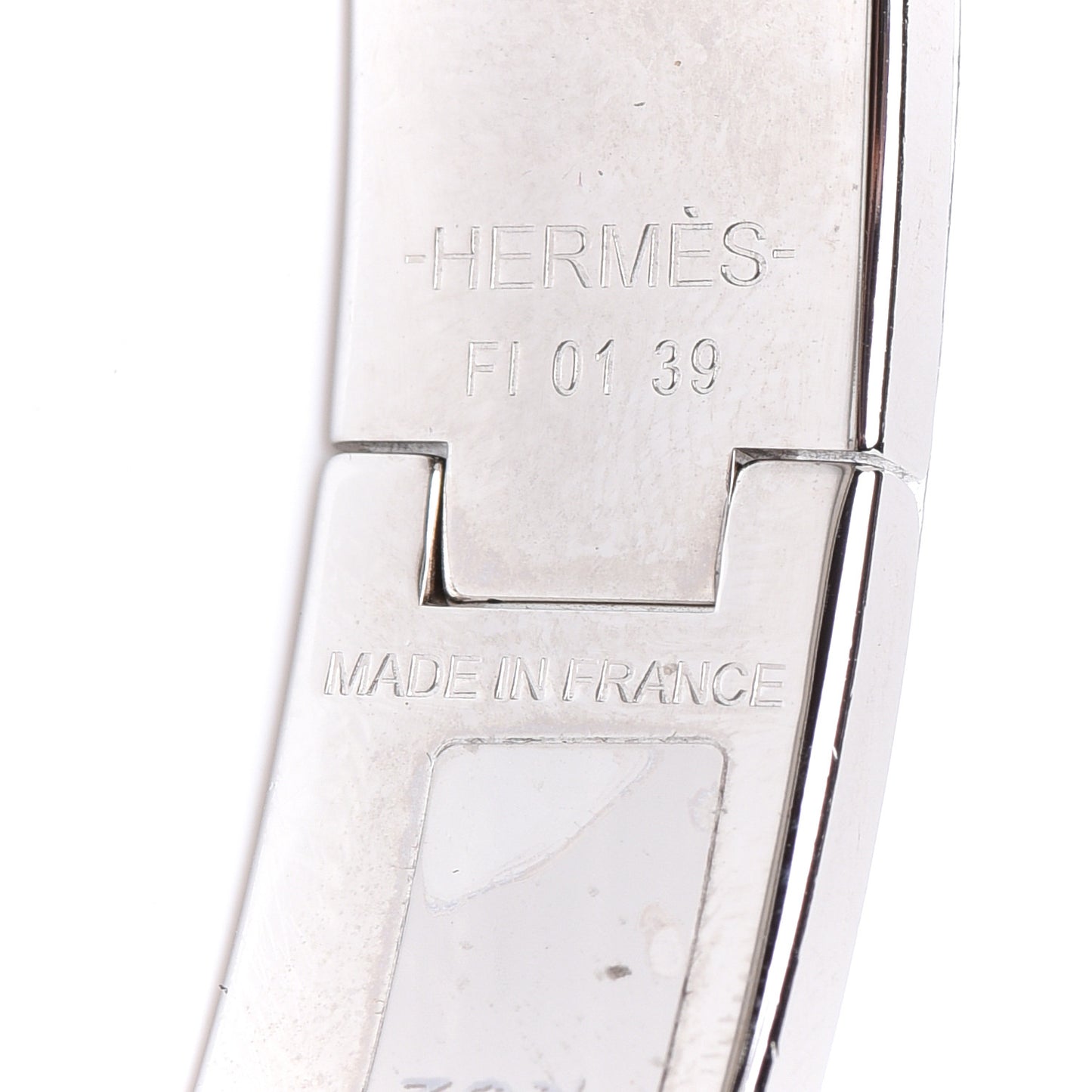 Enamel Narrow Clic Clac H Bracelet PM Black