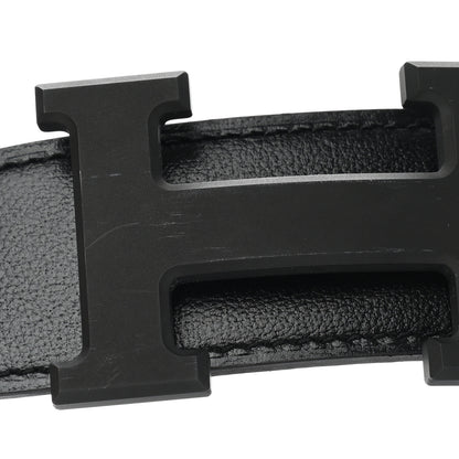 Hermes 135 Togo 32mm Matte H Belt 105 Black Bleu De Prusse 2 of 6