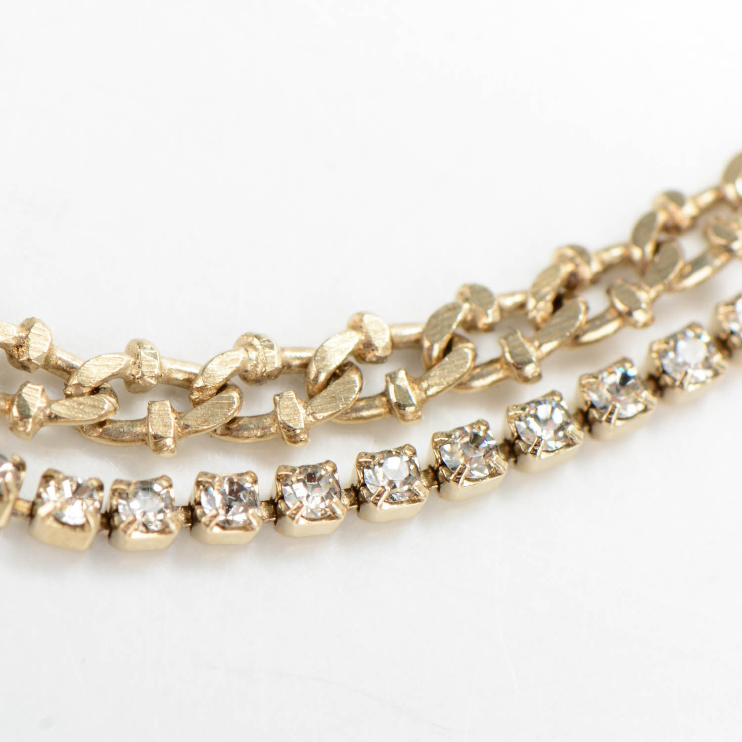 Chanel Crystal CC Chain Bracelet Gold 5 of 6