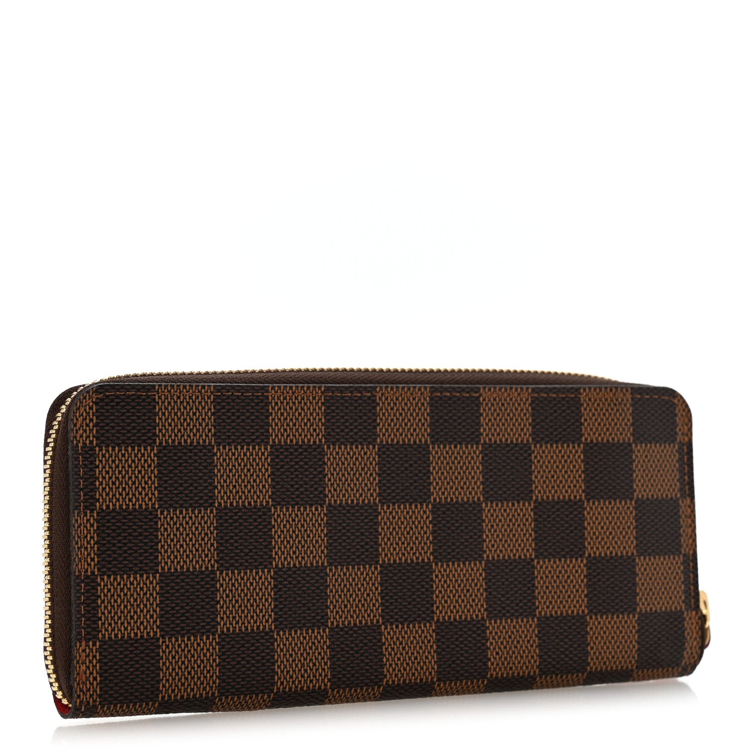Louis Vuitton Damier Ebene Clemence Wallet Cherry 3 of 9