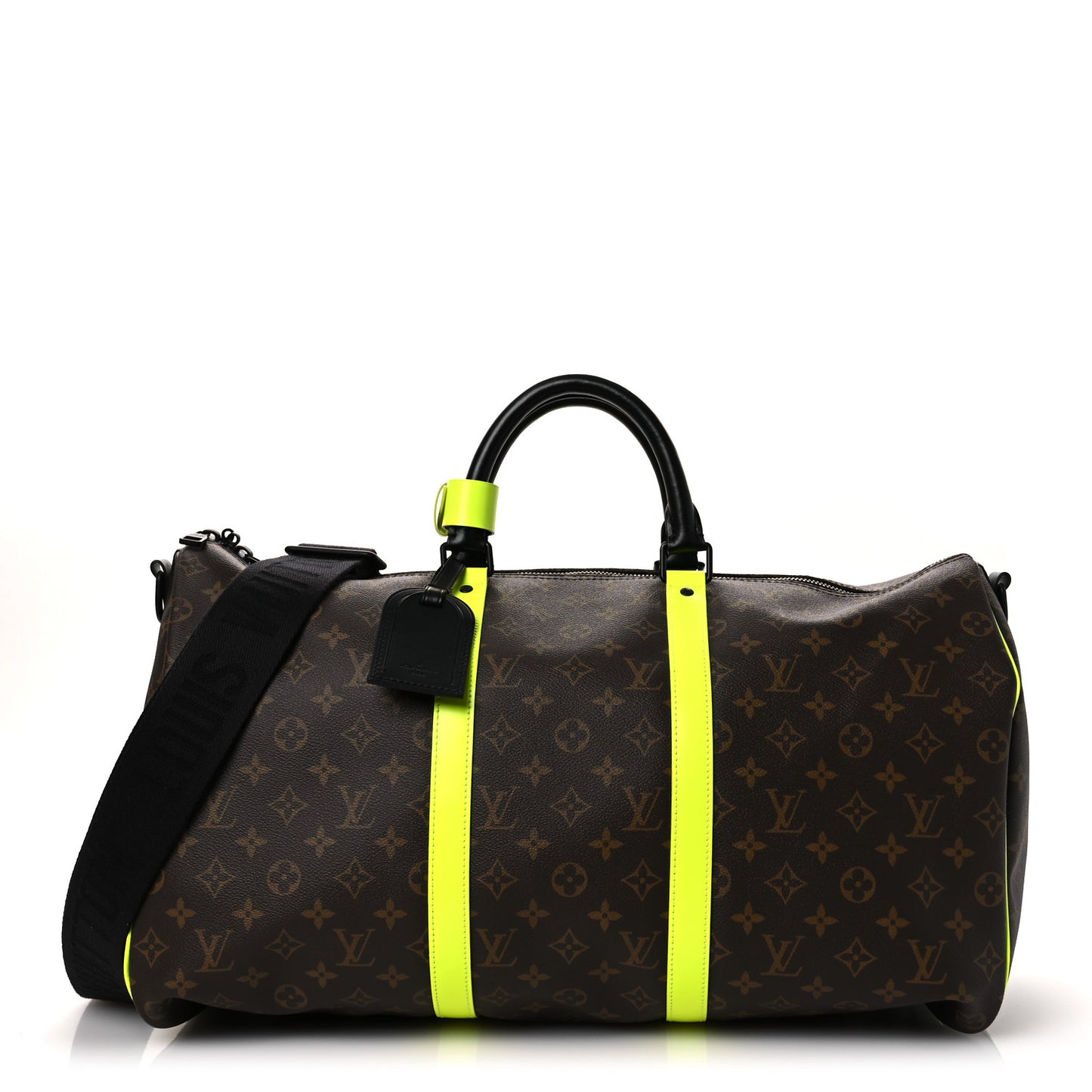 Monogram Macassar Keepall Bandouliere 50 Florescent Yellow