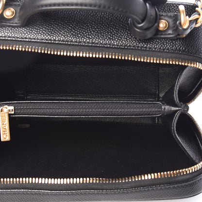 Chanel Caviar Quilted Medium CC Filigree Vanity Case Black 5 of 10