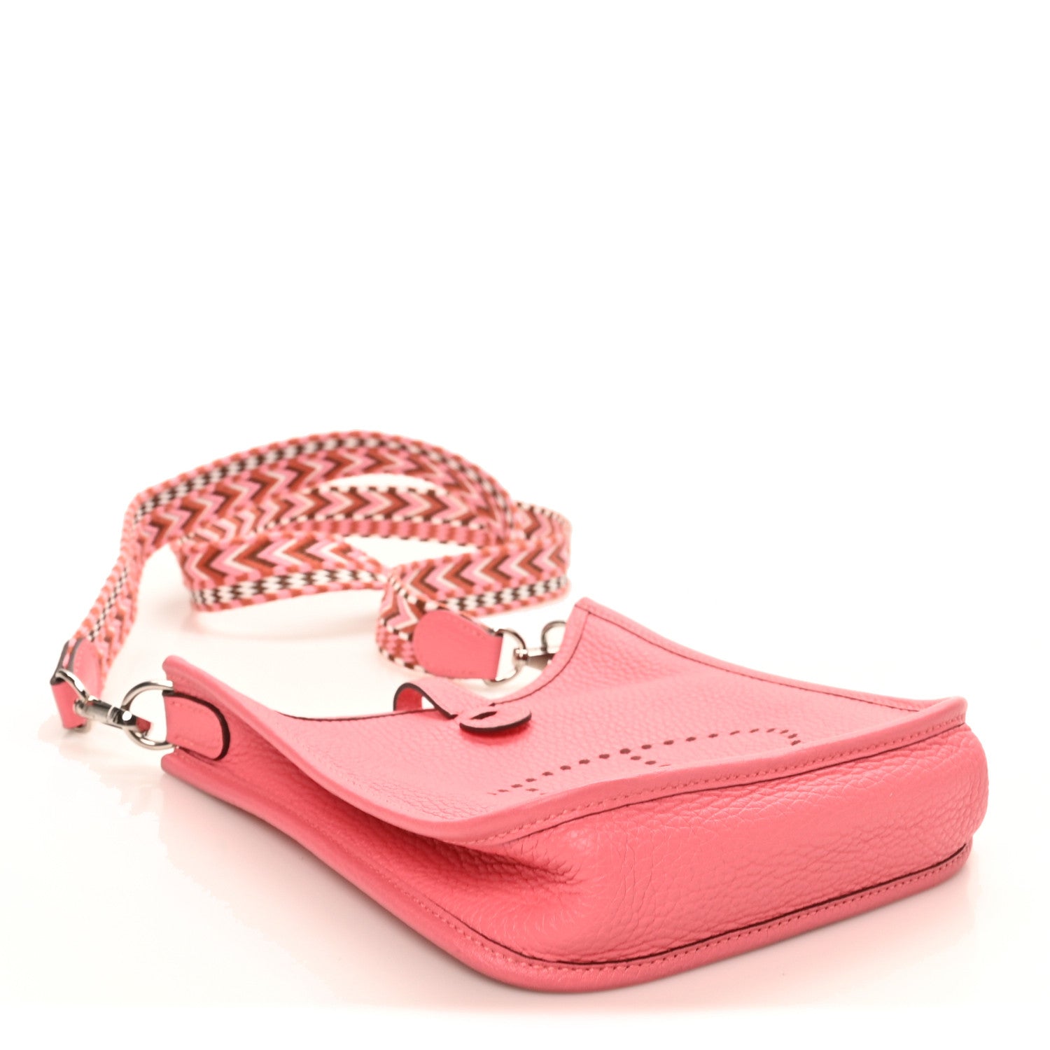 Hermes Taurillon Clemence Allegro Evelyne TPM Rose Azalee Rose