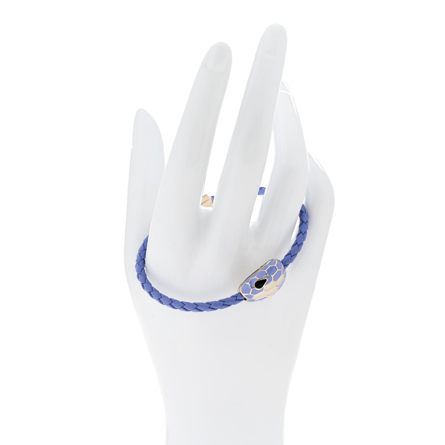 Calfskin Braided Serpenti Forever ABU Bracelet Lavender Amethyst