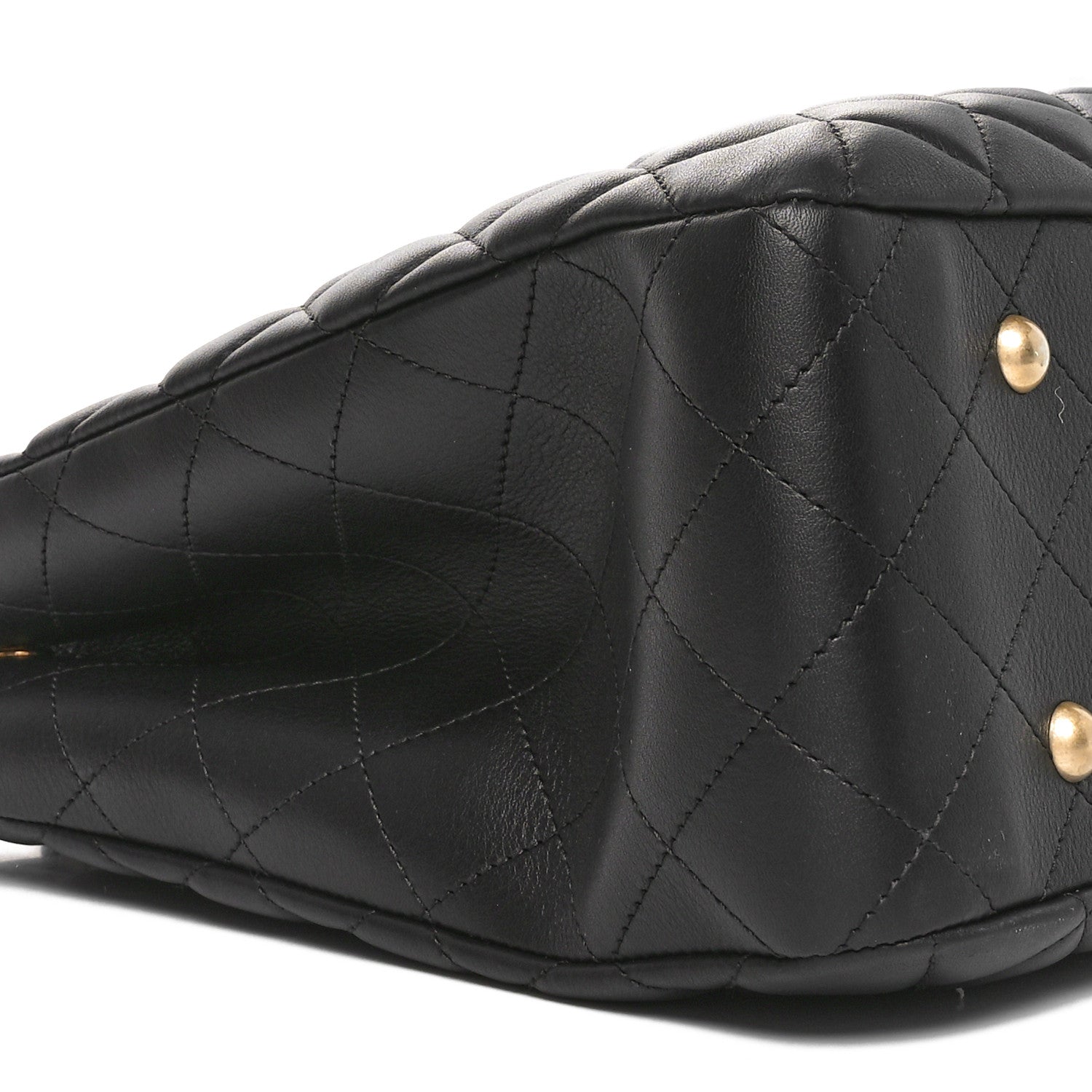Chanel Calfskin Quilted Large Shopping Tote Black 9 of 10