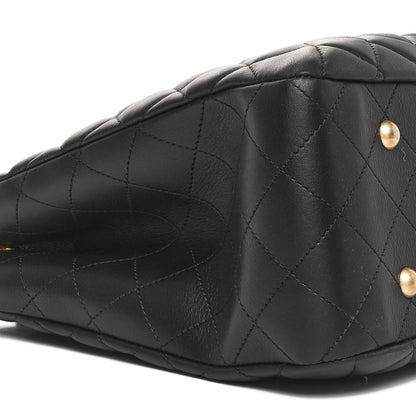 Chanel Calfskin Quilted Large Shopping Tote Black 9 of 10