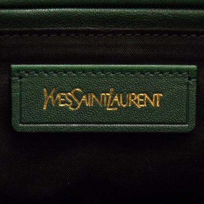 Saint Laurent Leather Medium Cabas Chyc Green 6 of 7