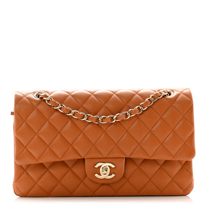 Chanel Caviar Quilted Medium Double Flap Light Brown 1 of 11