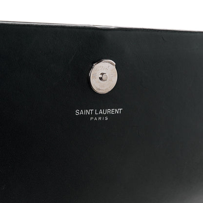 Saint Laurent Smooth Calfskin Medium Classic Monogram Kate Tassel Satchel Black 6 of 12