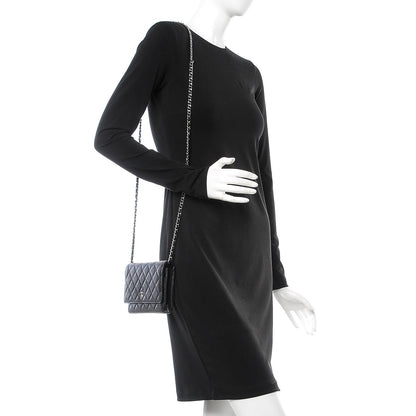 Chanel Caviar Quilted Wallet On Chain WOC Black 2 of 8