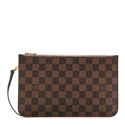 Louis Vuitton Damier Ebene Neverfull MM GM Pochette Rose Ballerine 1 of 11