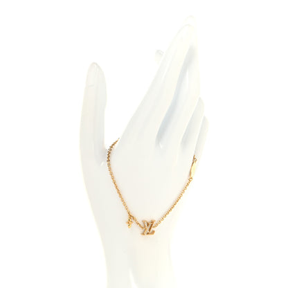Louis Vuitton Metal Crystal LV Iconic Bracelet Gold 2 of 6