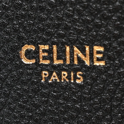 Celine Soft Grained Calfskin Sangle Bucket Bag Black 6 of 9