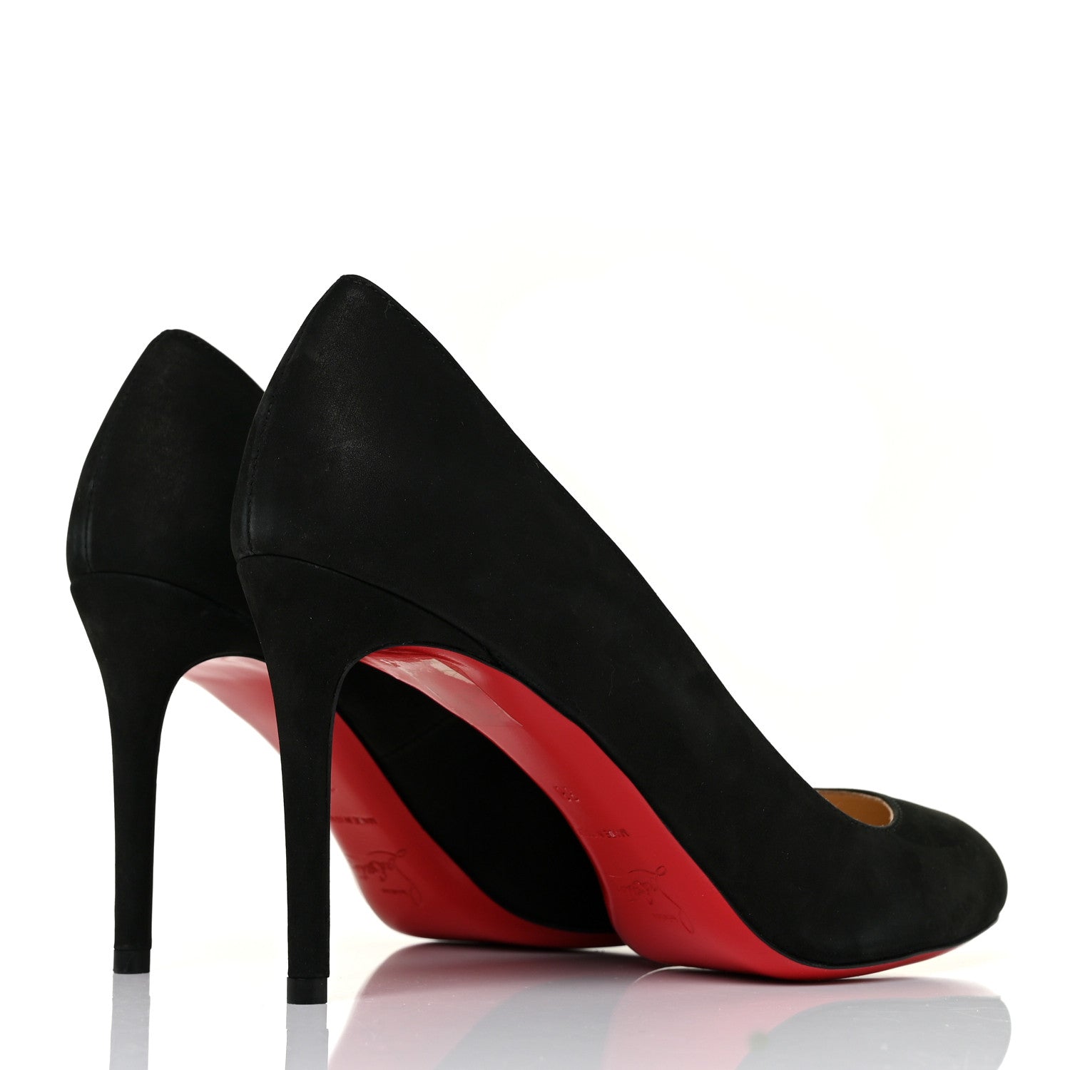 Christian Louboutin Suede Simple 85 Pumps 38 Black 4 of 8