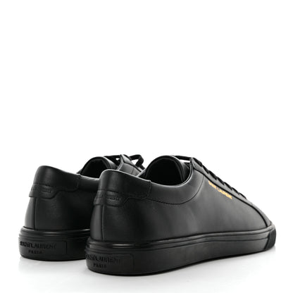 Saint Laurent Calfskin Andy Low Top Sneakers 37 Black 4 of 8