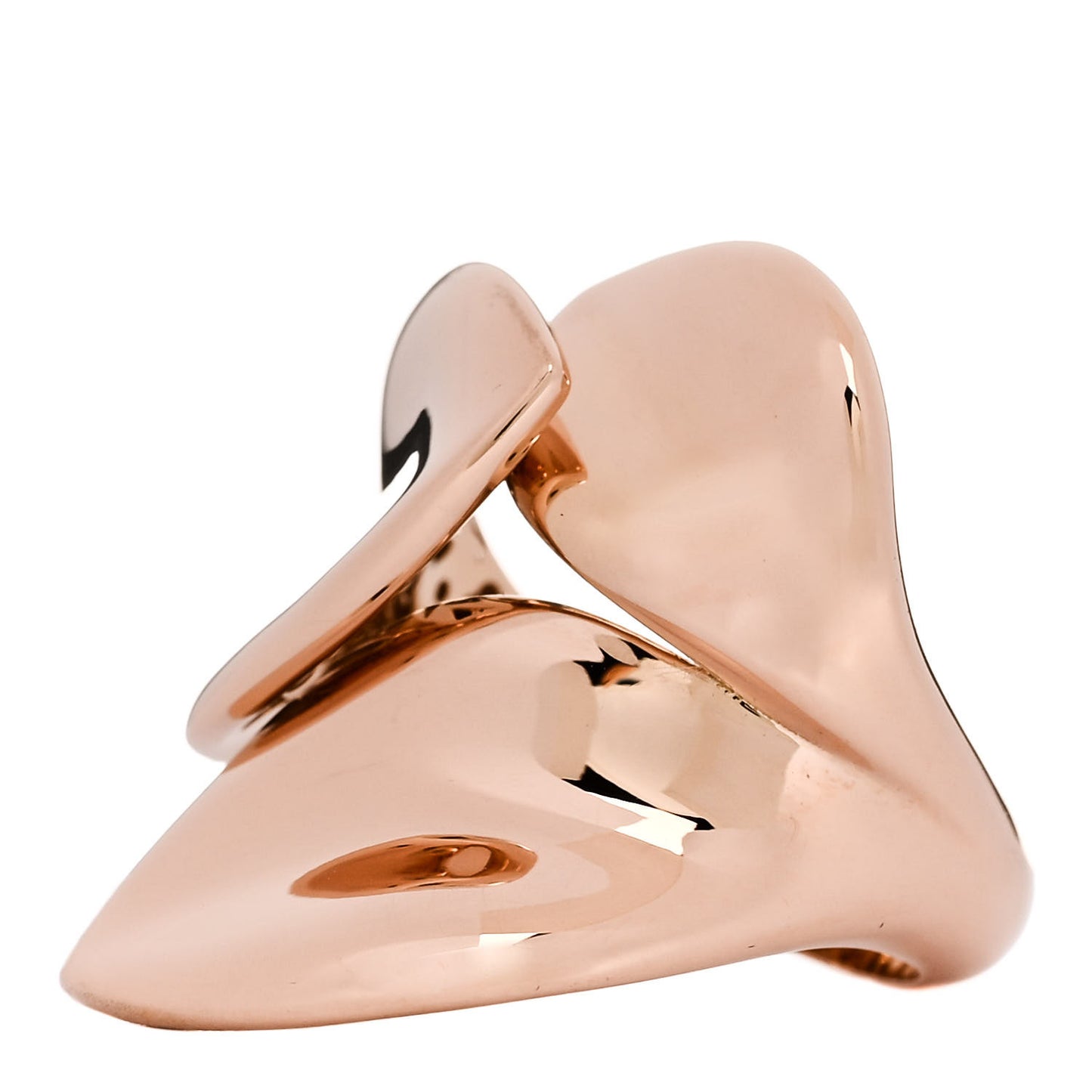 18K Rose Gold Giardini Segreti Three Leaves Ring 52 6