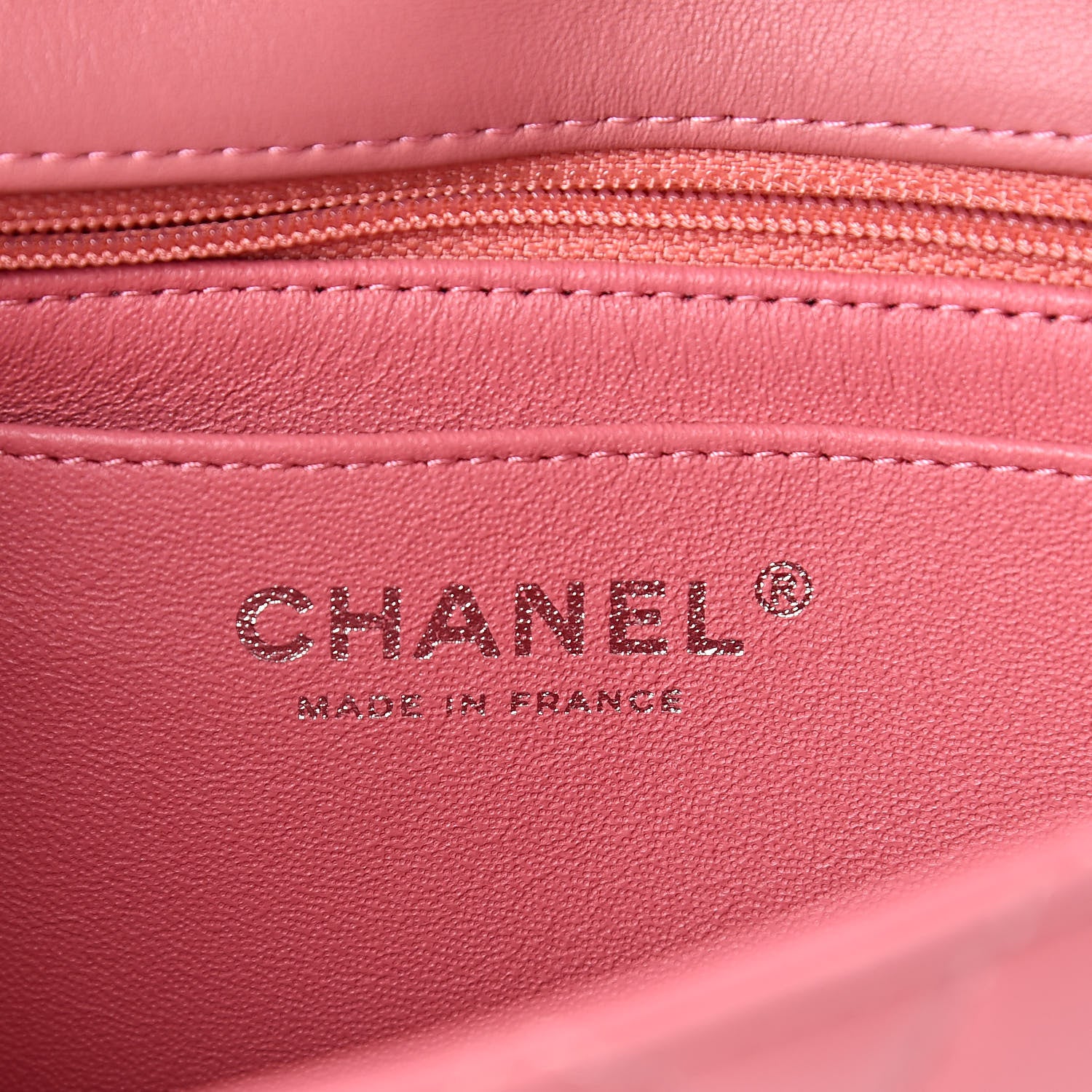 Chanel Lambskin Quilted Mini Rectangular Flap Pink 6 of 11