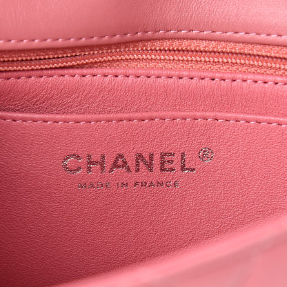 Chanel Lambskin Quilted Mini Rectangular Flap Pink 6 of 11