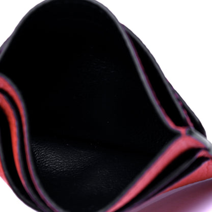Alexander McQueen Calfskin Skull Card Holder Scarlet Red 4 of 6