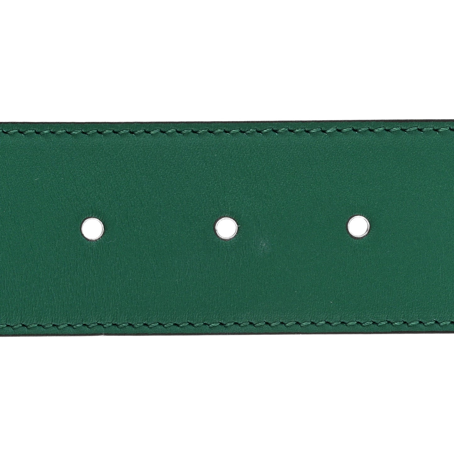 Calfskin Ceramic Glass Double G 40mm Belt 85 34 Emerald Multicolor