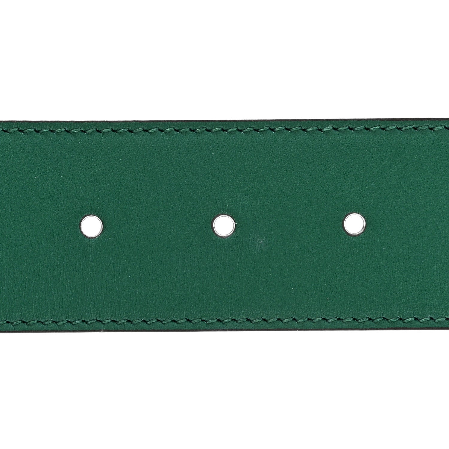 Gucci Calfskin Ceramic Glass Double G 40mm Belt 85 34 Emerald Multicolor 3 of 5