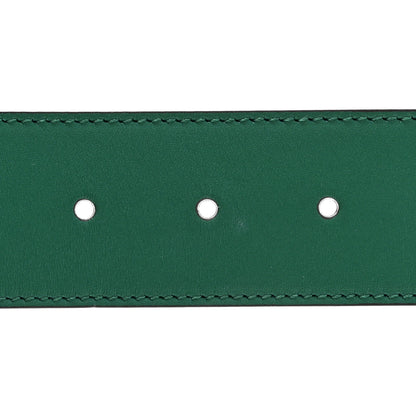 Gucci Calfskin Ceramic Glass Double G 40mm Belt 85 34 Emerald Multicolor 3 of 5