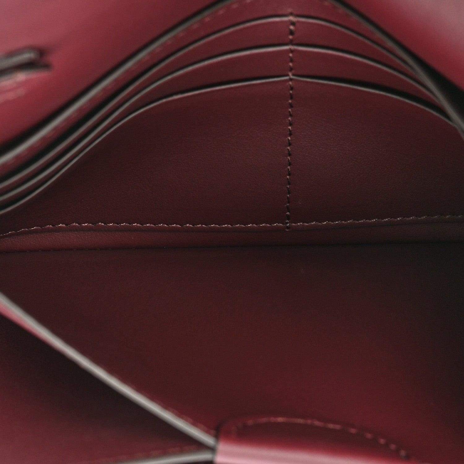 Burberry Calfskin Logo Hazelmere Wallet With Detachable Strap Deep Maroon 8 of 13