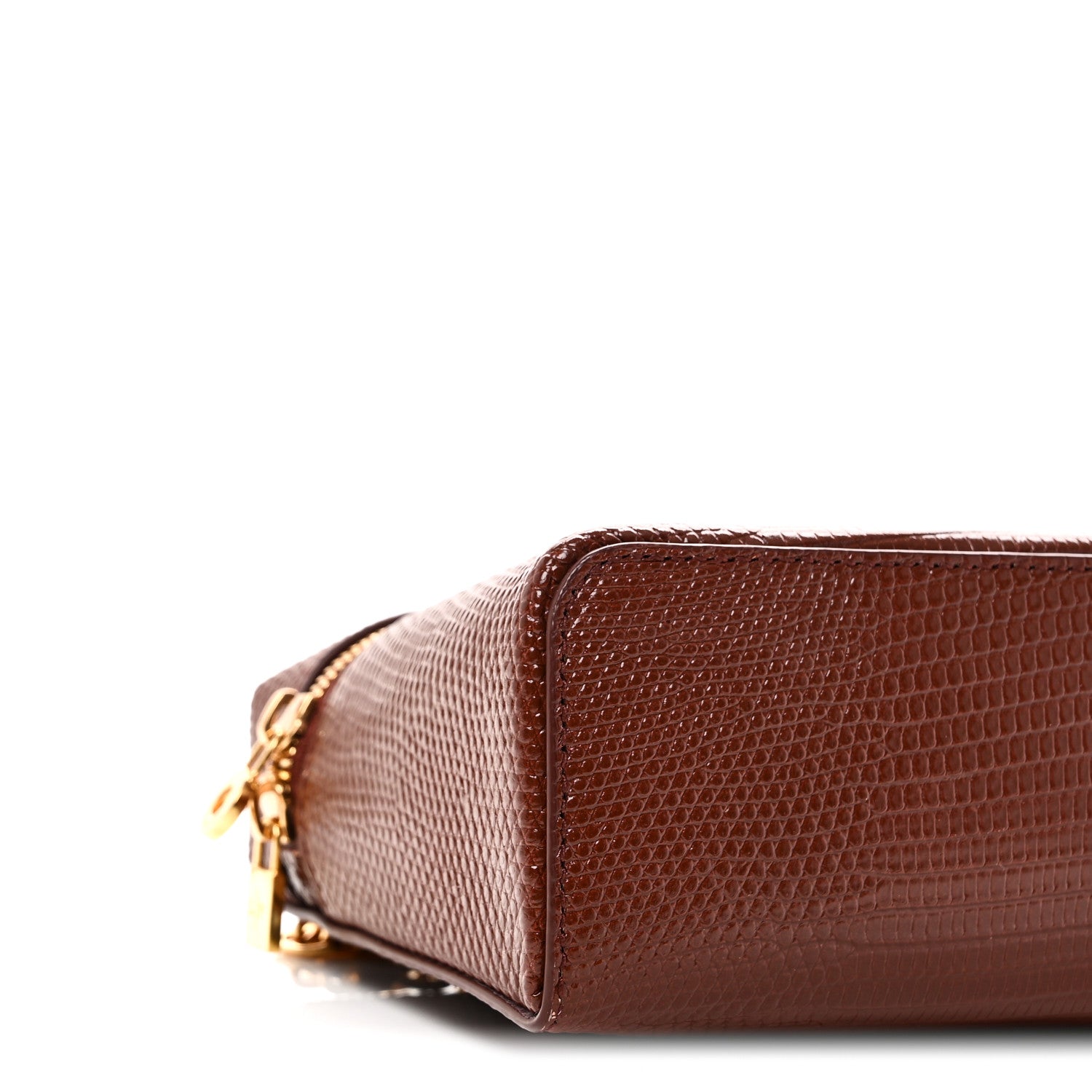 Loro Piana Lizard L19 Extra Pocket Pouch Smoked Caramel 7 of 9