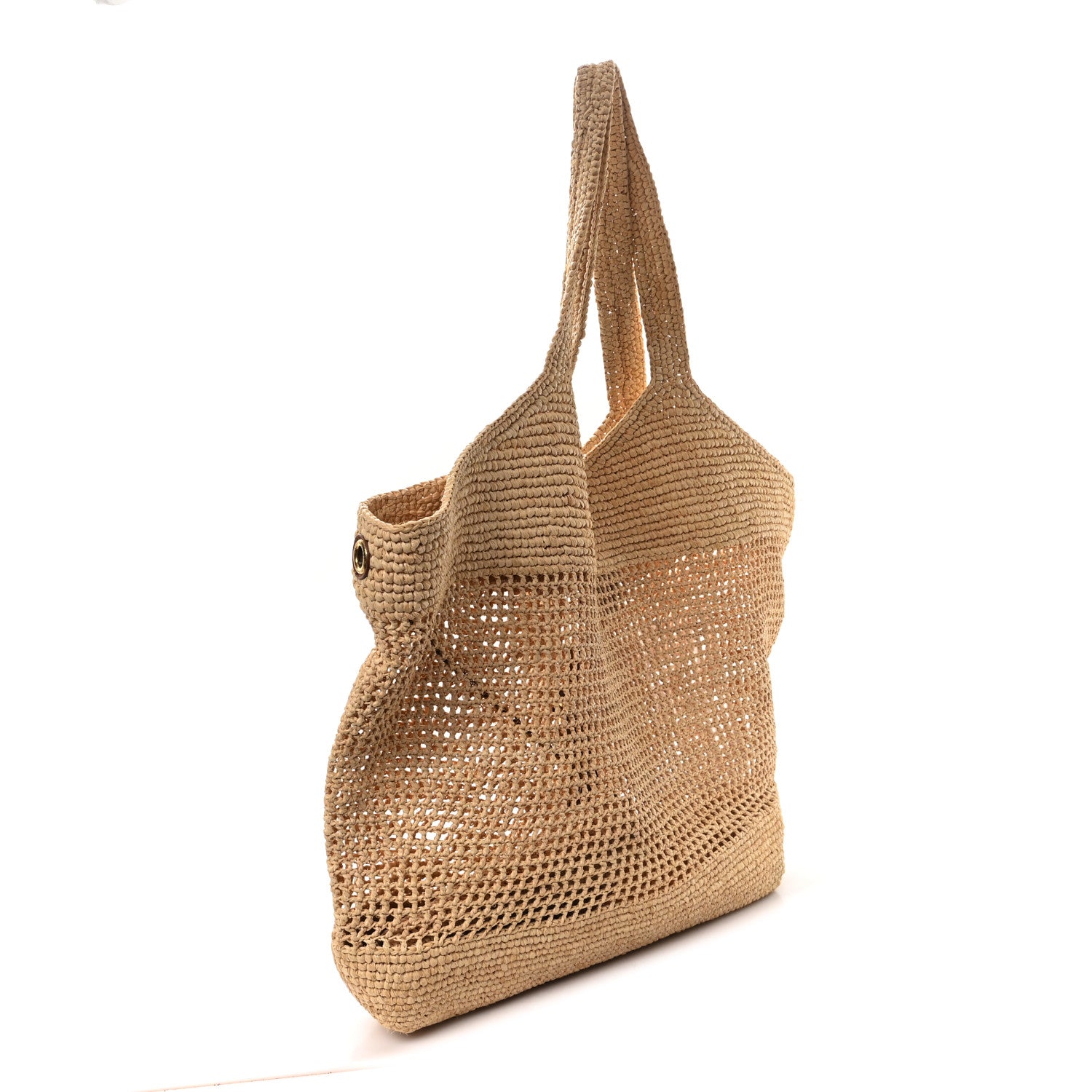 Saint Laurent Raffia Icare Shopping Tote Natural 4 of 13