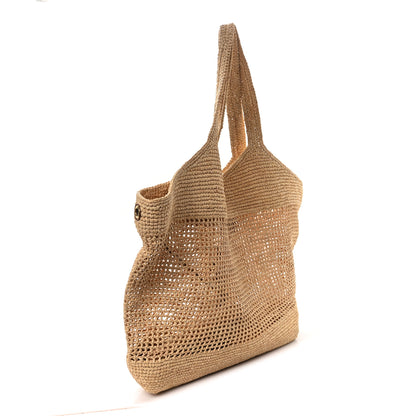 Saint Laurent Raffia Icare Shopping Tote Natural 4 of 13